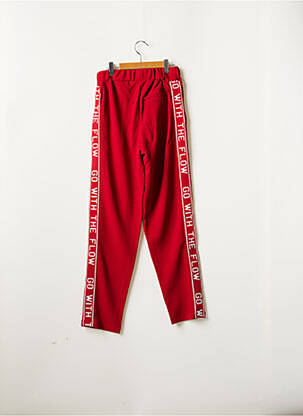 Pantalon drept roșu BECKARO fată