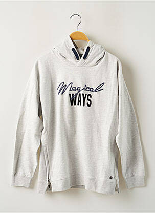 Hanorac cu glugă gri BECKARO fată