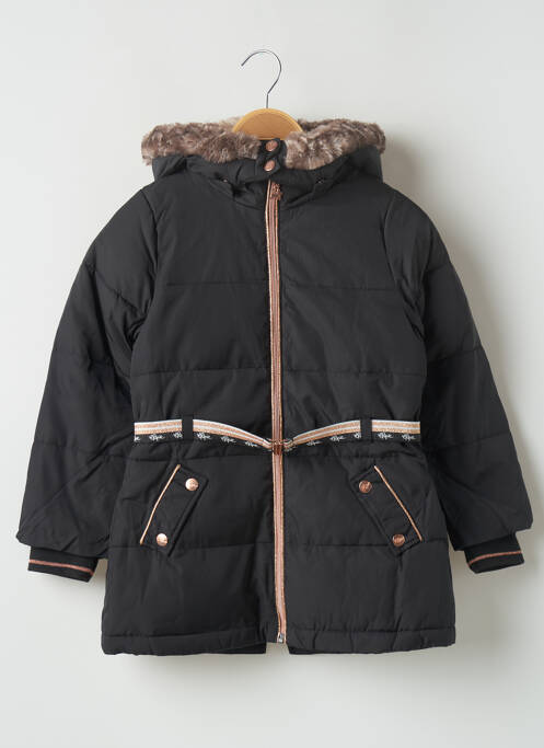 Palton lung negru CHIPIE fată