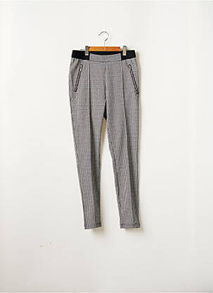 Pantalon slim negru BECKARO fată