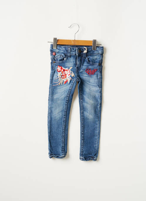 Blugi cu croială slim albastru CHIPIE fată