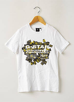 Tricou alb G STAR băiat