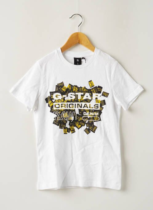 Tricou alb G STAR băiat