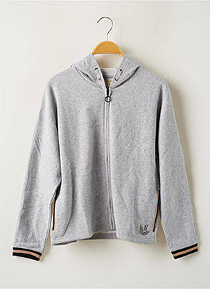 Vestă cu mâneci lungi gri CHIPIE fată