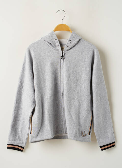 Vestă cu mâneci lungi gri CHIPIE fată