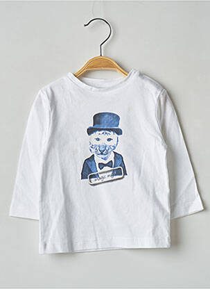 Tricou alb 3 POMMES băiat