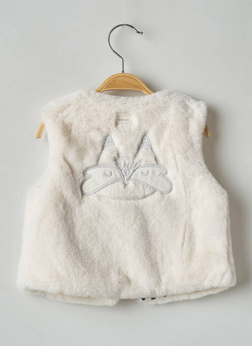 Vestă fără mâneci ecru CATIMINI fată