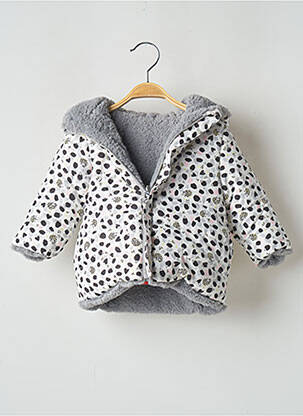 Geacă matlasată gri 3 POMMES fată