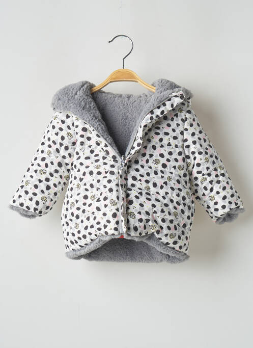 Geacă matlasată gri 3 POMMES fată