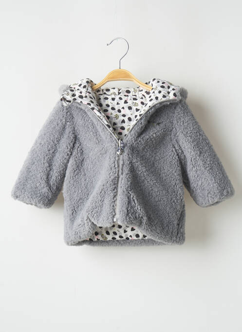 Geacă matlasată gri 3 POMMES fată