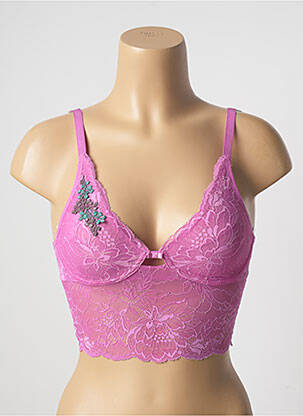 Sutien fără armatură bralete violet TRIUMPH femeie