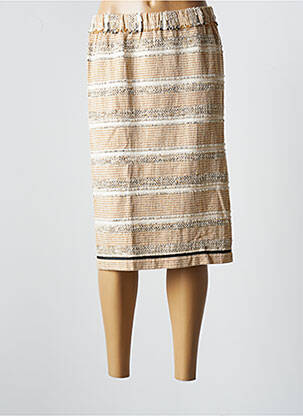 Fustă midi bej POMANDERE femeie