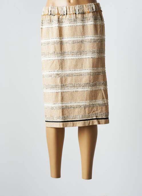 Fustă midi bej POMANDERE femeie