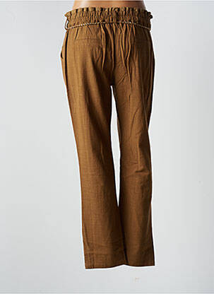 Pantalon drept țesătură crep mărime normală maro MY SUNDAY MORNING femeie