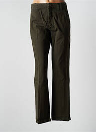 Pantalon chino țesătură poplin mărime normală verde LAURENCE BRAS femme