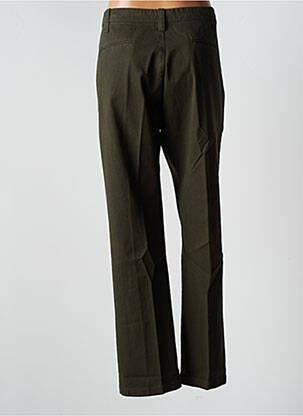 Pantalon chino țesătură poplin mărime normală verde LAURENCE BRAS femeie