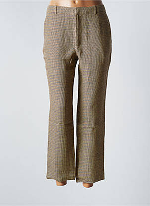 Pantalon 7/8 talie înaltă talie înaltă bej BELLA JONES femeie