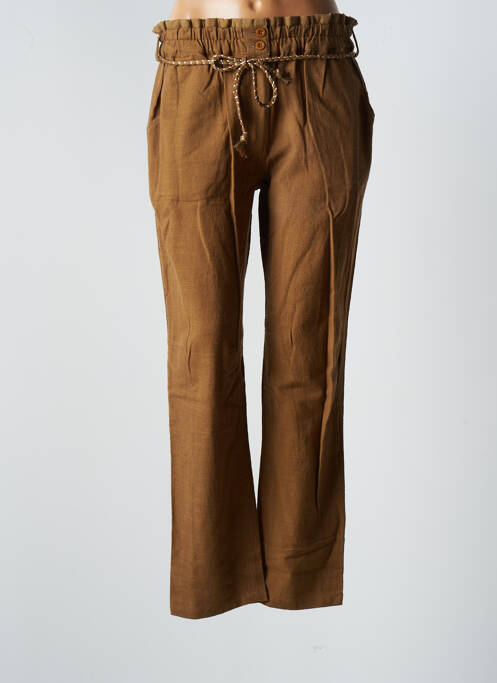 Pantalon drept maro MY SUNDAY MORNING femeie