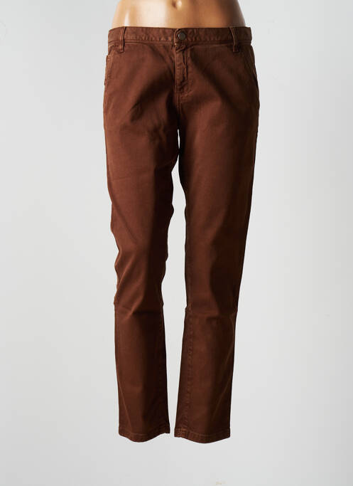 Pantalon chino talie joasă talie joasă maro ACQUAVERDE femme