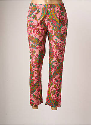 Pantalon chino roz BELLA JONES femeie