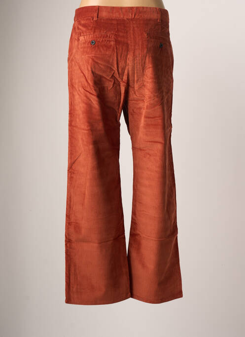 Pantalon drept închidere cu fermoar sub clapetă cu nasturi mărime normală maro LEON & HARPER femme