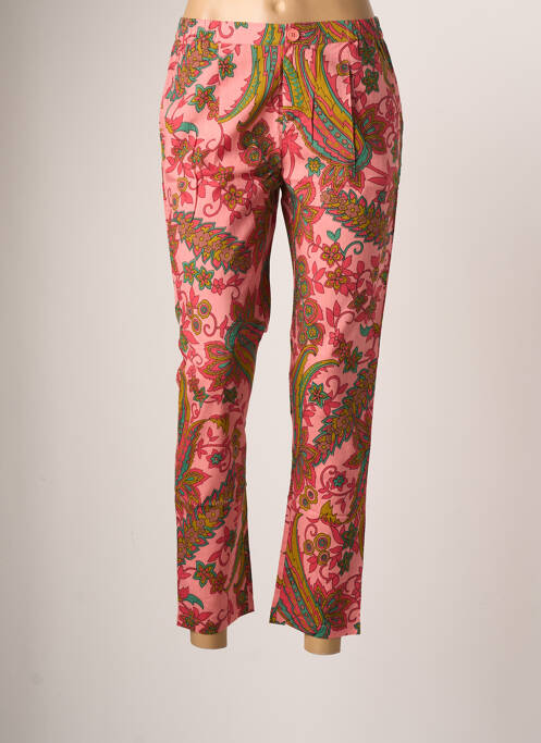 Pantalon chino roz BELLA JONES femeie