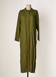 Rochie lungă mâneci lungi mâneci lungi verde KARMA KOMA femeie