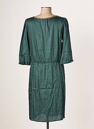 Rochie midi croială fluidă mâneci 3/4 verde JOLIE JOLIE PAR PETITE MENDIGOTE femeie