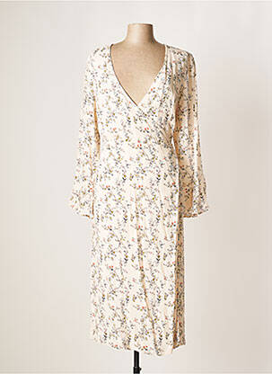 Rochie midi imprimeu floral mâneci lungi roz ESSENTIEL ANTWERP femeie