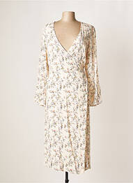 Rochie midi imprimeu floral mâneci lungi roz ESSENTIEL ANTWERP femeie