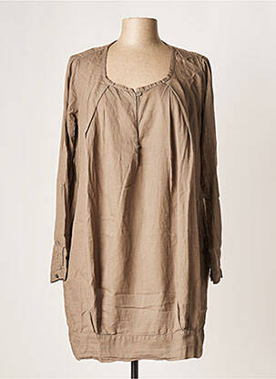 Rochie scurtă maro POMANDERE femeie