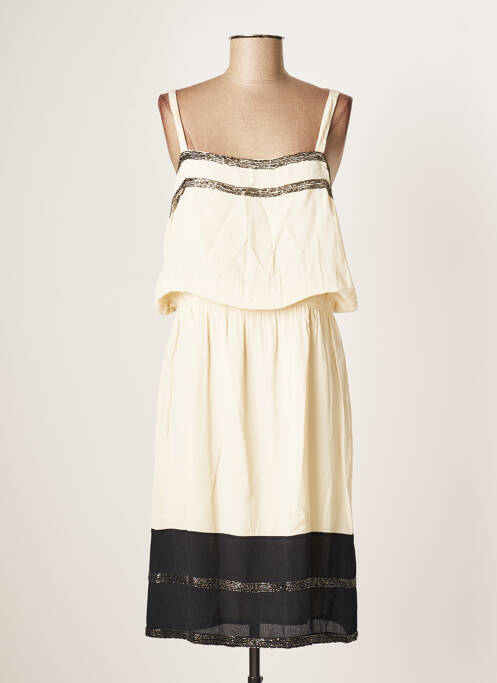 Rochie midi bej STELLA FOREST femeie