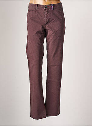 Pantalon chino elasticitate mărime normală violet DELAHAYE bărbat