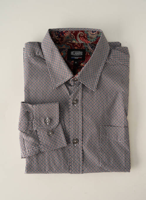 Cămașă cu mâneci lungi maro DELAHAYE bărbat