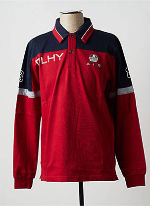 Polo roșu DELAHAYE bărbat