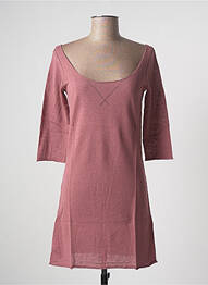 Rochie scurtă mâneci 3/4 mâneci 3/4 roz TEENFLO femeie