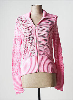 Vestă cu mâneci lungi roz STEFAN GREEN femeie