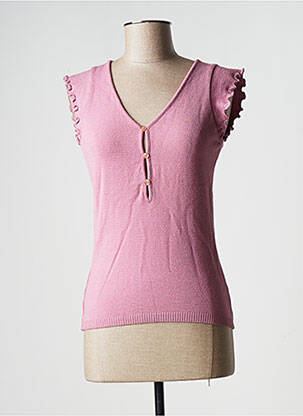 Pulover roz TEENFLO MAURICE TARICA femeie