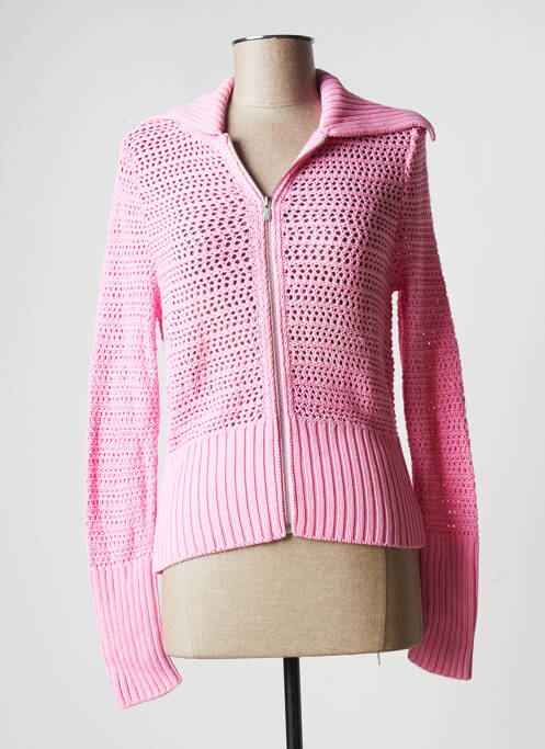 Vestă cu mâneci lungi roz STEFAN GREEN femeie