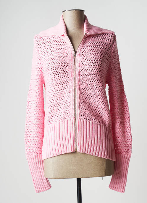 Vestă cu mâneci lungi roz STEFAN GREEN femeie