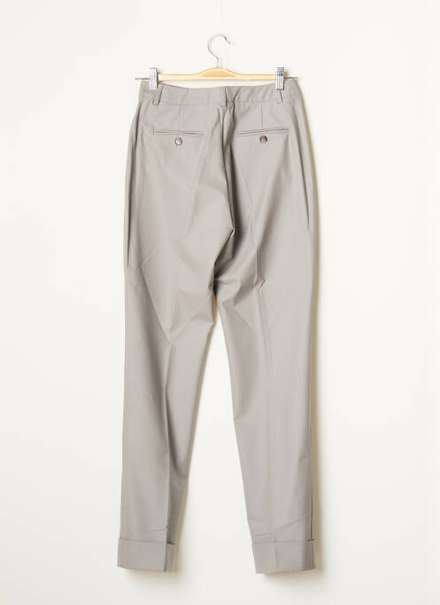 Pantalon slim țesătură poplin mărime normală gri TEENFLO femme