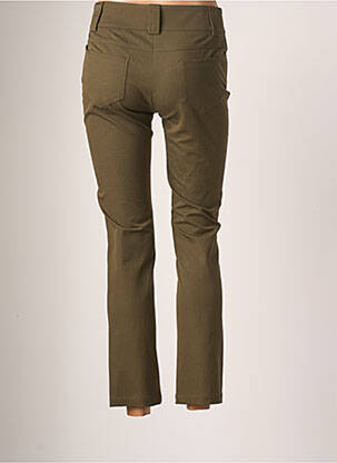 Pantalon slim țesătură poplin mărime normală verde TEENFLO MAURICE TARICA femeie