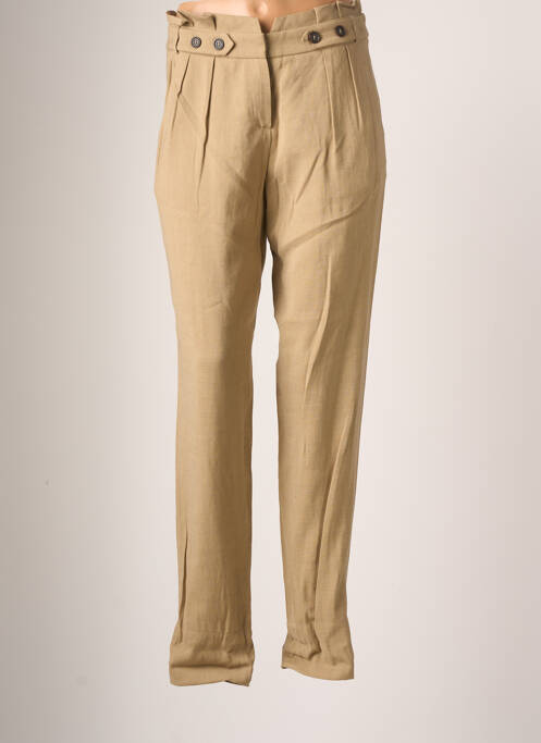 Pantalon drept bej TEENFLO femeie