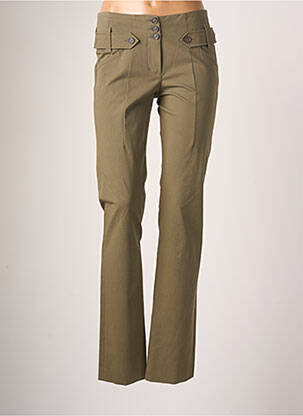 Pantalon slim verde TEENFLO femeie