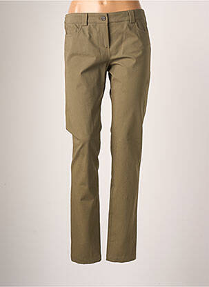Pantalon slim verde TEENFLO femeie