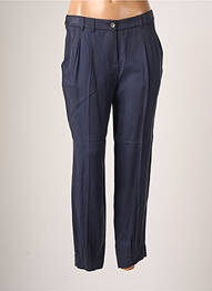 Pantalon chino țesătură poplin mărime normală albastru TEENFLO femeie