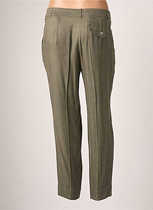 Pantalon chino țesătură poplin mărime normală verde TEENFLO femeie