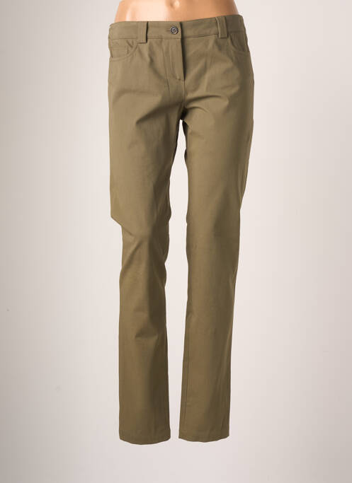 Pantalon slim verde TEENFLO femeie