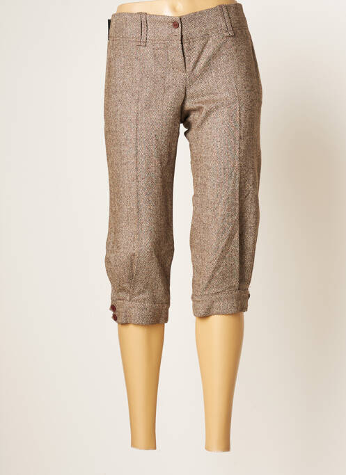 Pantalon trei sferturi maro TEENFLO femeie