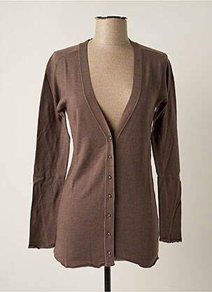 Vestă cu mâneci lungi maro STEFAN GREEN femeie